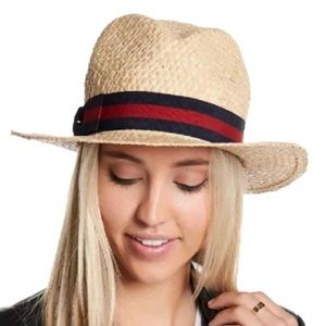 14th & Union Tan Adjustable Raffia Panama